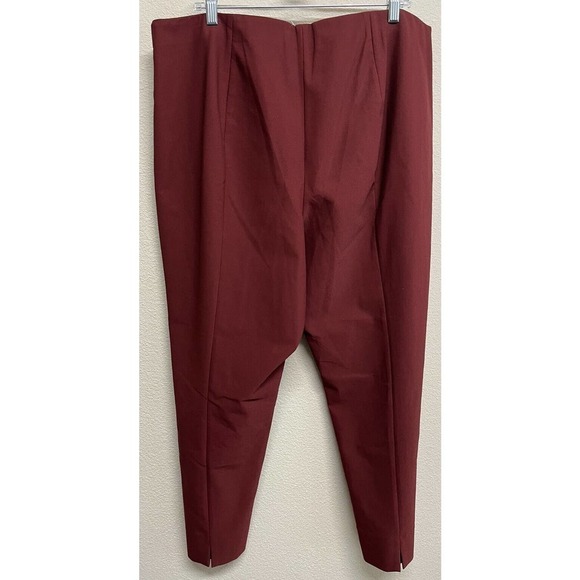 Vince Women's Stitch Front Ankle Pants Size XXXL Brown Rust Side Zip NEW - Picture 5 of 10